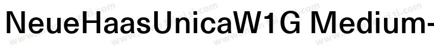 NeueHaasUnicaW1G Medium字体转换
